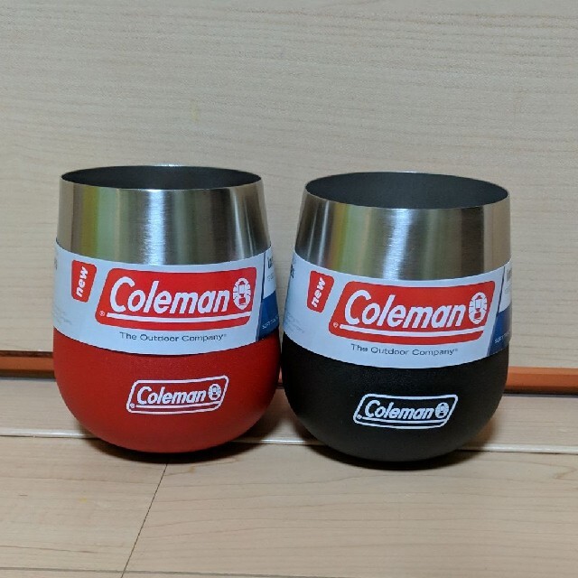 Coleman(コールマン)のコールマン　２個セット　保温保冷　ワイングラス　ステンレス製 スポーツ/アウトドアのアウトドア(食器)の商品写真