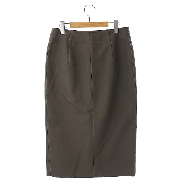 Noble(ノーブル)のノーブル 20SS T/Cフープジップタイトスカート ロング 40 緑 カーキ レディースのスカート(ロングスカート)の商品写真