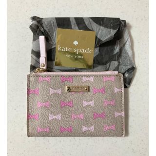 ケイトスペードニューヨーク(kate spade new york)のkatespadeケイトスペード キーポーチ 定期入れ カードケース リボン(名刺入れ/定期入れ)