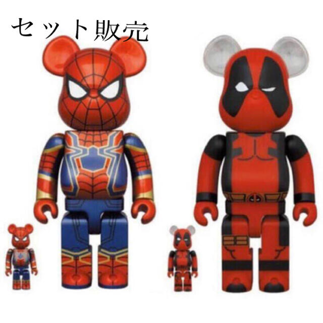 キャラクターグッズBE@RBRICK DEADPOOL 100％ & 400％