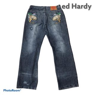 エドハーディー(Ed Hardy)の【40サイズ】エド ハーディー 刺繍入りデニム(デニム/ジーンズ)