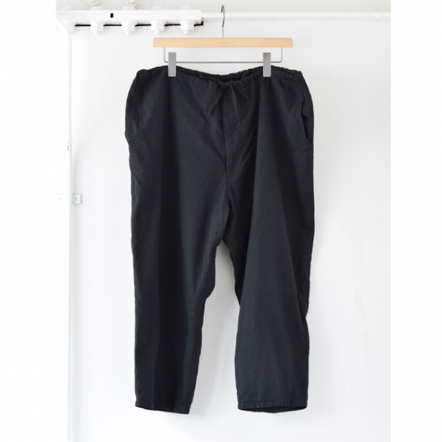 comoli 19SS ベタシャンテーパードパンツ black サイズ2