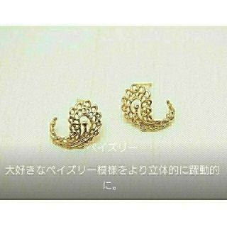 カオル(KAORU)のかぶ様♡KAORU♡ペイズリーピアス K10 (ピアス)