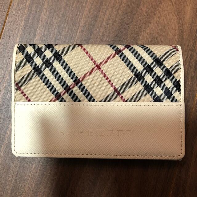 BURBERRY - バーバリー 名刺入れ Burberry ノバチェック ホワイト白