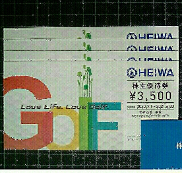 HEIWA 株式会社平和 株主優待券 4枚 PGM チケットの施設利用券(ゴルフ場)の商品写真