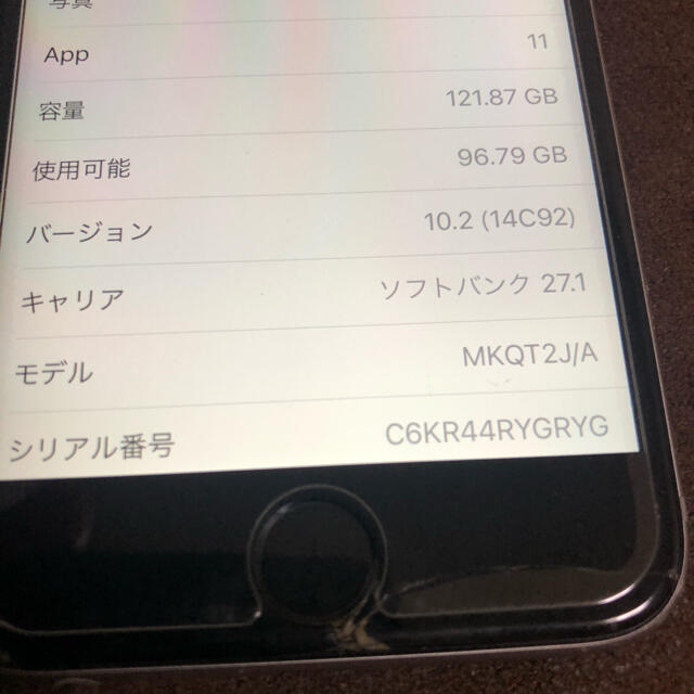 iPhone6s 128GB iOS10.2 割れあり SIMフリー