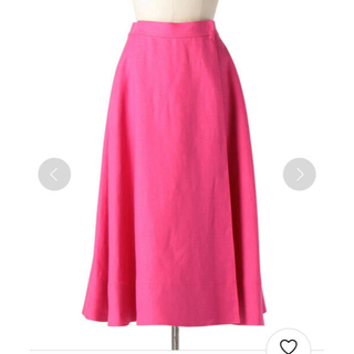 ドゥロワー(Drawer)のタグ付き新品　drawer ローンフレア　ラップスカート  ピンク　36サイズ(ロングスカート)