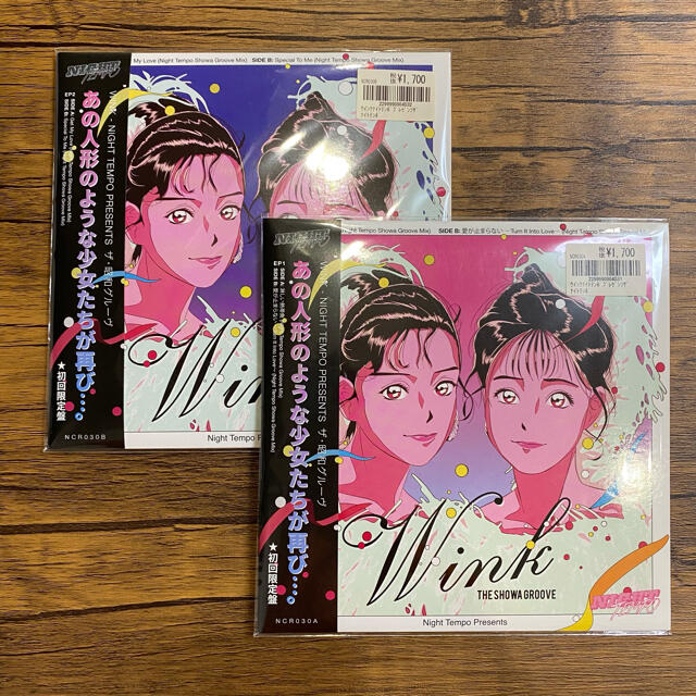 wink night tempo レコード ep 7インチ 和モノ 昭和グルーヴ エンタメ/ホビーのCD(その他)の商品写真