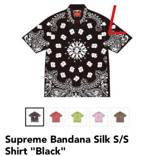 シュプリーム(Supreme)のSupreme Bandana Silk S/S Shirt "Black"(Tシャツ/カットソー(半袖/袖なし))