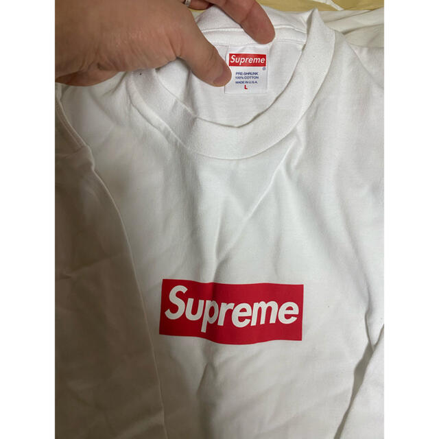 トップスSupreme box logo l/s tee ロンt