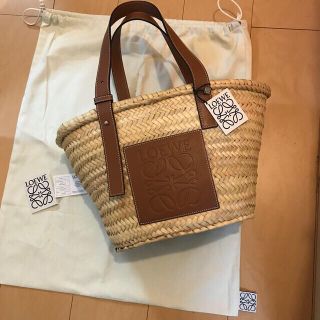 ロエベ(LOEWE)の本日限定お値引き！　新品タグ付き　ロエベ  カゴバッグ  タン(かごバッグ/ストローバッグ)