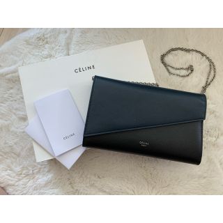 セリーヌ(celine)のセリーヌ　チェーンウォレット　長財布　クラッチバッグ(財布)