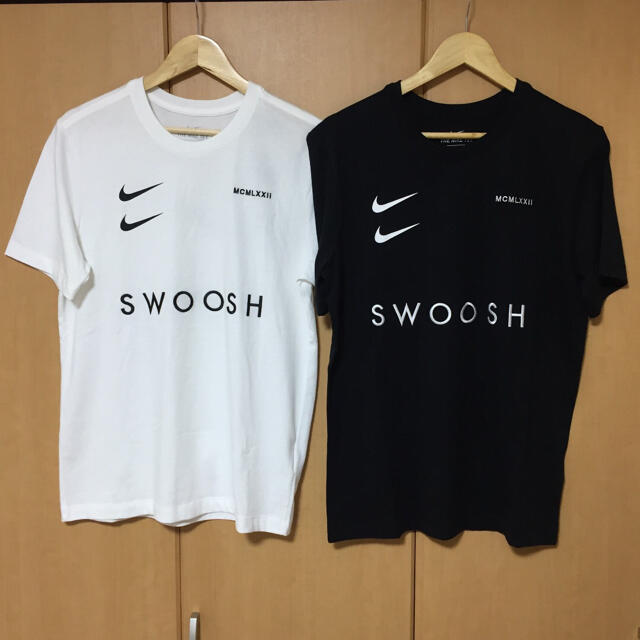 NIKE(ナイキ)のNIKE ナイキ ダブルスウォッシュ Tシャツ M 白と黒の2点セット 新品 メンズのトップス(Tシャツ/カットソー(半袖/袖なし))の商品写真