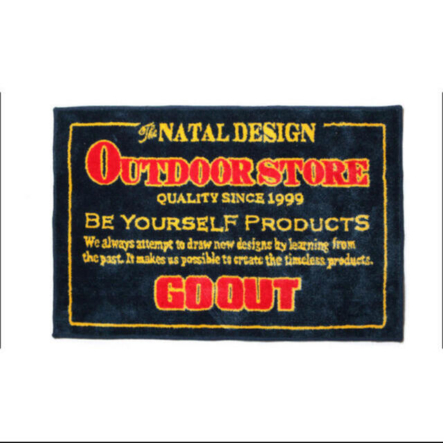 NATAL DESIGN × GO OUT welcome mat-