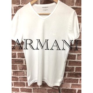 エンポリオアルマーニ(Emporio Armani)の新品　タグ付き　エンポリオアルマーニ　シャツ　ホワイト　sサイズ　日本M相当(Tシャツ/カットソー(半袖/袖なし))