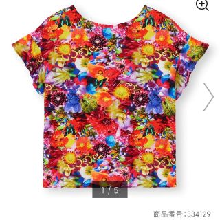 ジーユー(GU)のGU 蜷川実花　シャツ　M 未開封　新品(Tシャツ(半袖/袖なし))