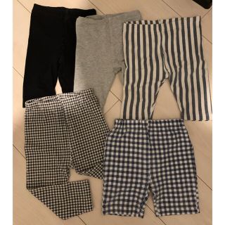 ムジルシリョウヒン(MUJI (無印良品))の無印　UNIQLO レギンスセット　80(パンツ)