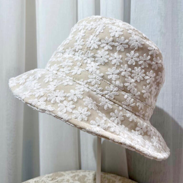 merry jenny(メリージェニー)のメリージェニー  flower lace bucket hat レディースの帽子(ハット)の商品写真