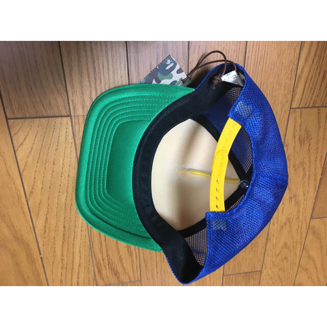 新品ＡＰＥキャップ帽子テリヤキボーイズ袋無し１０年以上昔スター星　青黄緑 2