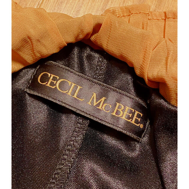CECIL McBEE(セシルマクビー)のCECIL McBEE　セシルマクビー　プリーツ　キュロットスカート　キャメル レディースのパンツ(キュロット)の商品写真