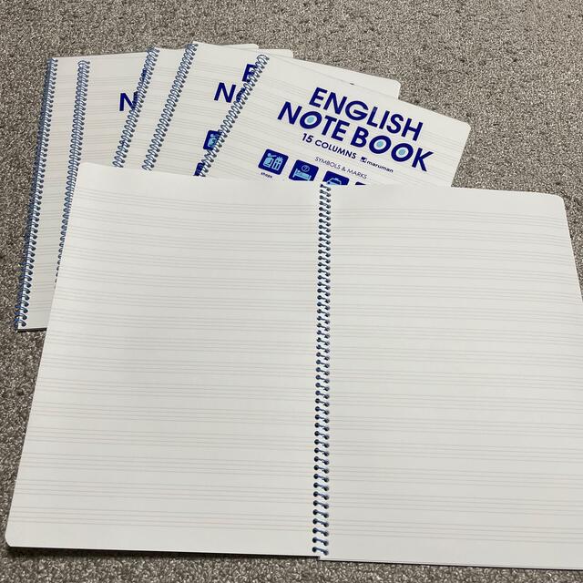 Maruman(マルマン)のmaruman ENGLISH NOTE BOOK 15 COLUMNS インテリア/住まい/日用品の文房具(ノート/メモ帳/ふせん)の商品写真