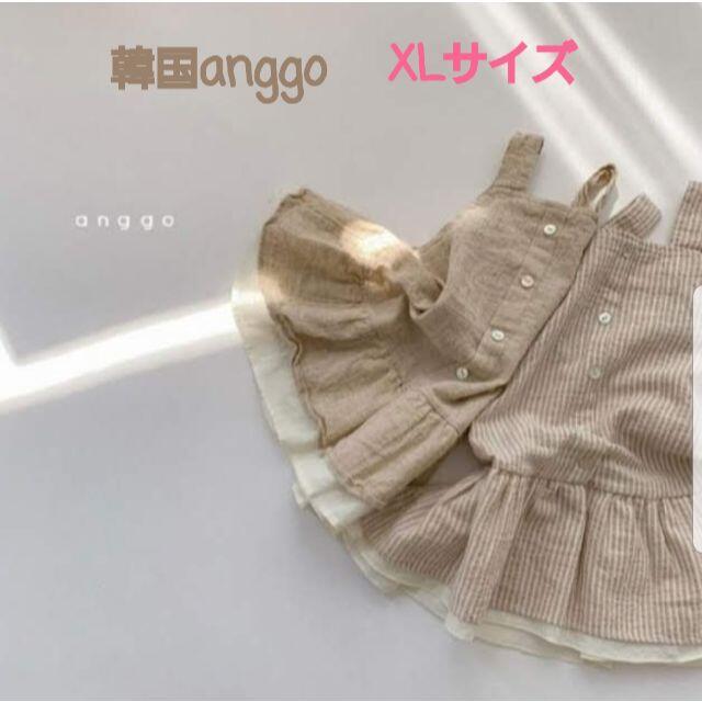 韓国anggoジャンパースカート キッズ/ベビー/マタニティのキッズ服女の子用(90cm~)(ワンピース)の商品写真