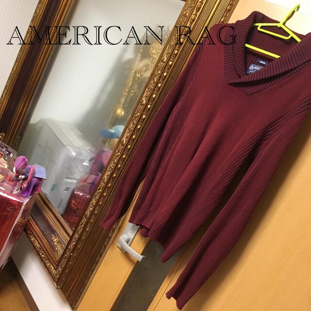 AMERICAN RAG CIE(アメリカンラグシー)のオシャレなボルドーセーター✨ メンズのトップス(ニット/セーター)の商品写真