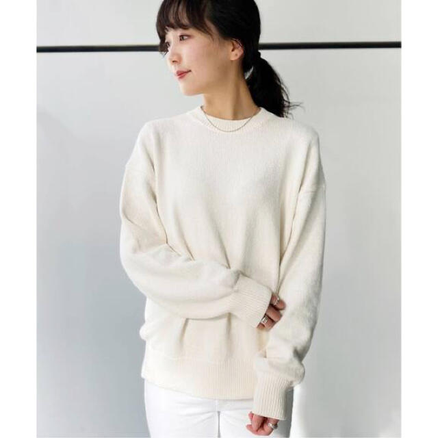 【新品タグ付】L'Appartement GENTLEMAN KNIT ホワイト 3