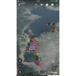 スマホ・モバイル用　GoogleEarth琵琶湖簡易マップ（南湖・北湖）(その他)