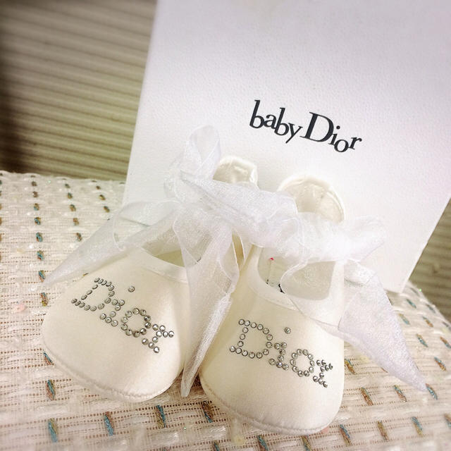 baby Dior 室内用シューズ ホワイト