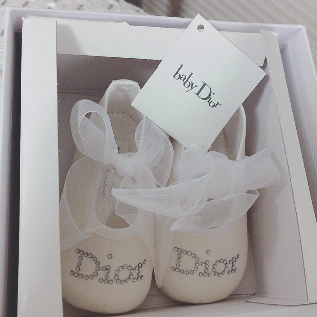 baby Dior 室内用シューズ ホワイト