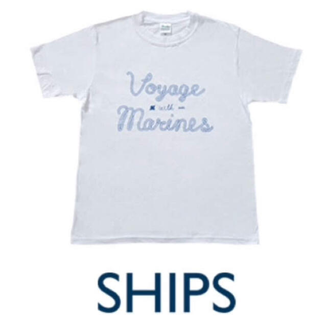 SHIPS(シップス)のSHIPS×千葉ロッテマリーンズ Tシャツ スーパーレディースDAY エンタメ/ホビーのコレクション(ノベルティグッズ)の商品写真