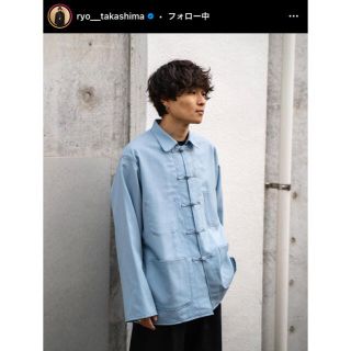 【人気】SUNSEA ストライプ 1B ジャケット パジャマ シャツ 17SS