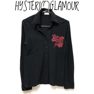 ヒステリックグラマー(HYSTERIC GLAMOUR)のヒステリックグラマー 透け素材 girlプリント 長袖 襟 シャツ(シャツ/ブラウス(長袖/七分))