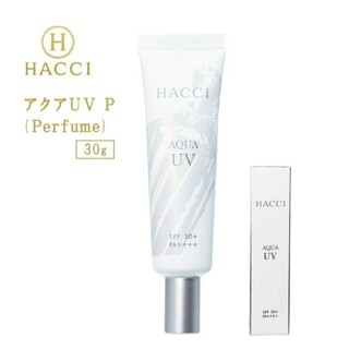 ハッチ(HACCI)の新品未開封□HACCI アクアUV　P(限定品) 日焼け止めミルク 30g(日焼け止め/サンオイル)