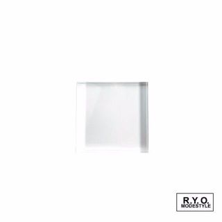 アクリルステージ 厚さ15mm　100ｘ100ｘH15mm 　透明(小物入れ)