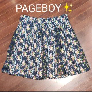 ページボーイ(PAGEBOY)の美品✨PAGEBOY 花柄 スカート ミニスカート(ミニスカート)