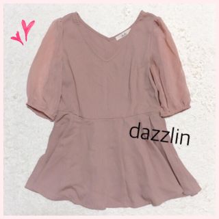 ダズリン(dazzlin)のdazzlin💕袖シースルーペプラムトップス💕(カットソー(長袖/七分))