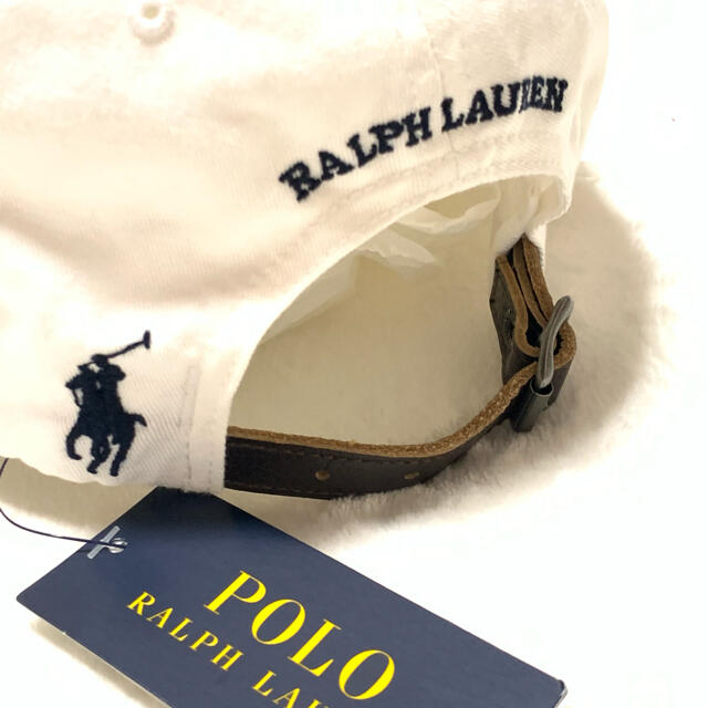 Ralph Lauren(ラルフローレン)の1点のみ☆ 59cm 新品コットンツイル 1992 スポーツ キャップ ホワイト メンズの帽子(キャップ)の商品写真