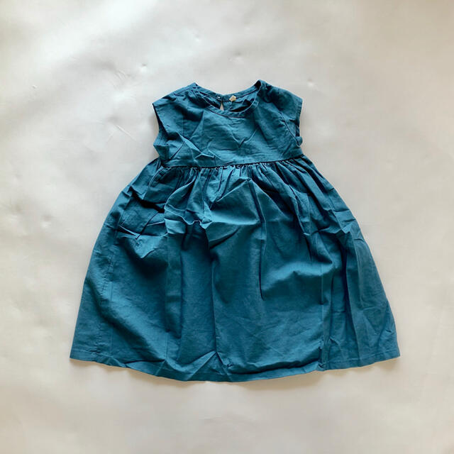 新品　マリンブルーワンピース  女の子　夏　無地　ロング キッズ/ベビー/マタニティのキッズ服女の子用(90cm~)(ワンピース)の商品写真