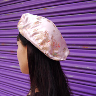 龍×鳳凰　チャイナベレー帽:pink(ハンチング/ベレー帽)