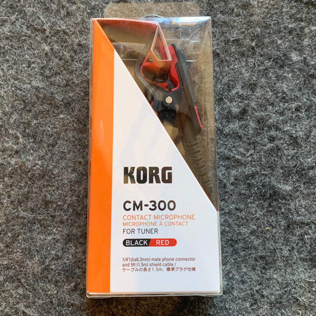 KORG CM-300 チューナー専用マイク　Black/Red 楽器の楽器 その他(その他)の商品写真