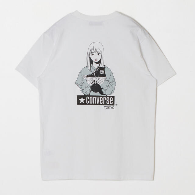 再追加販売 CONVERSE Backside works. 履かないの? TシャツMサイズ