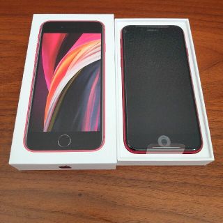 アイフォーン(iPhone)のiPhoneSE 第2世代 (SE2) レッド 64 GB SIMフリー(スマートフォン本体)