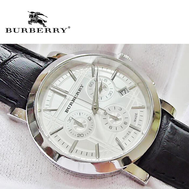 人気ショップ BURBERRY - クオーツ腕時計 メンズ　 クロノ バーバリー BURBERRY 腕時計(アナログ)