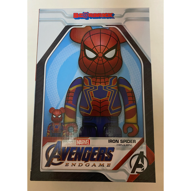 BE@RBRICK IRON SPIDER 100％ & 400％ MARVEL