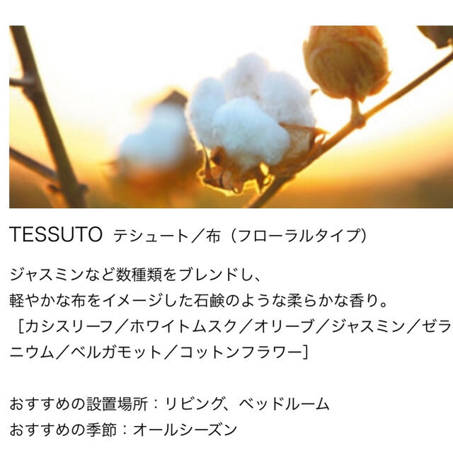 ACTUS(アクタス)のCULTI(クルティ) TESSUTO MEDITERRANEA 100ml コスメ/美容のリラクゼーション(アロマディフューザー)の商品写真