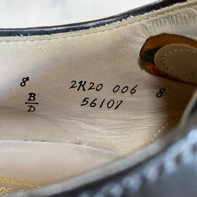 Alden(オールデン)のハマーザグレート様専用　オールデンＵチップ　ブラックコードバン8.0 メンズの靴/シューズ(ドレス/ビジネス)の商品写真