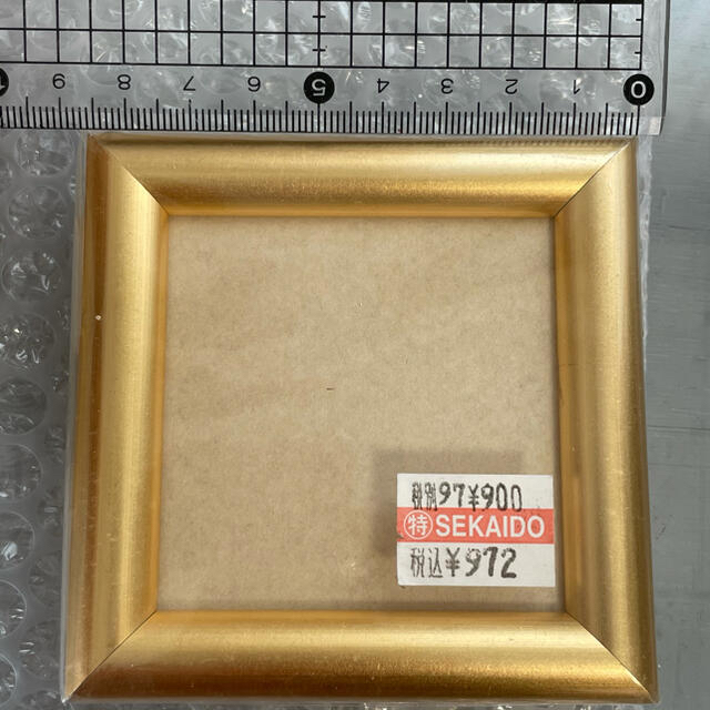 IKEA(イケア)のゴールド ミニ 正方形 額 フレーム フォトフレーム インテリア 金 世界堂  インテリア/住まい/日用品のインテリア小物(フォトフレーム)の商品写真