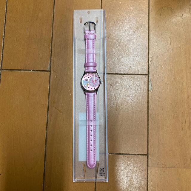 Hello kitty キティ 腕時計 スワロフスキー ピンク 美品 ケース付 時計